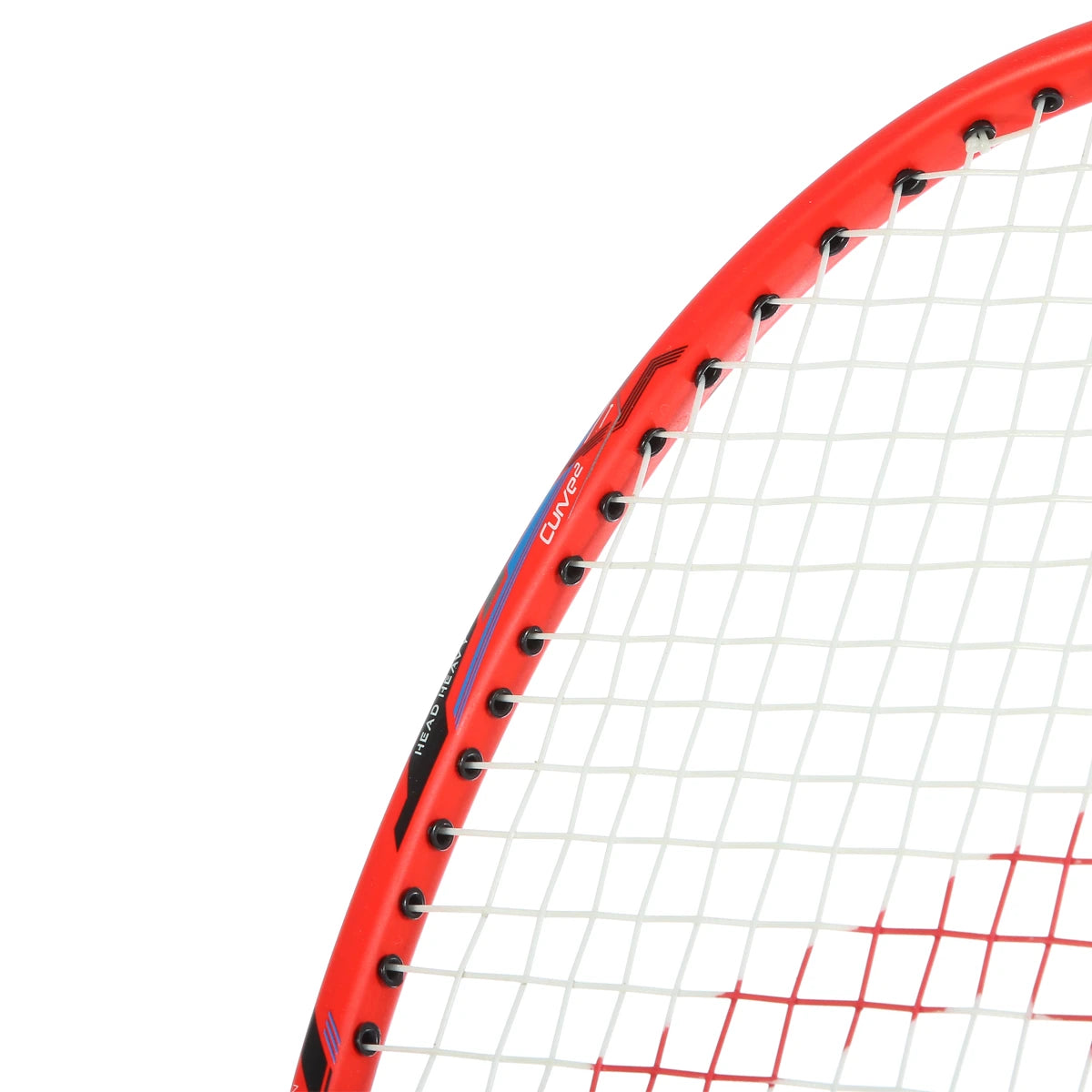 BADMINTONSCHLÄGER HUNDRED POWERTEK 2000 PRO ROT (BESAITET)