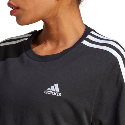 ADIDAS DAMEN T-SHIRT 3-STREIFEN CROP TOP