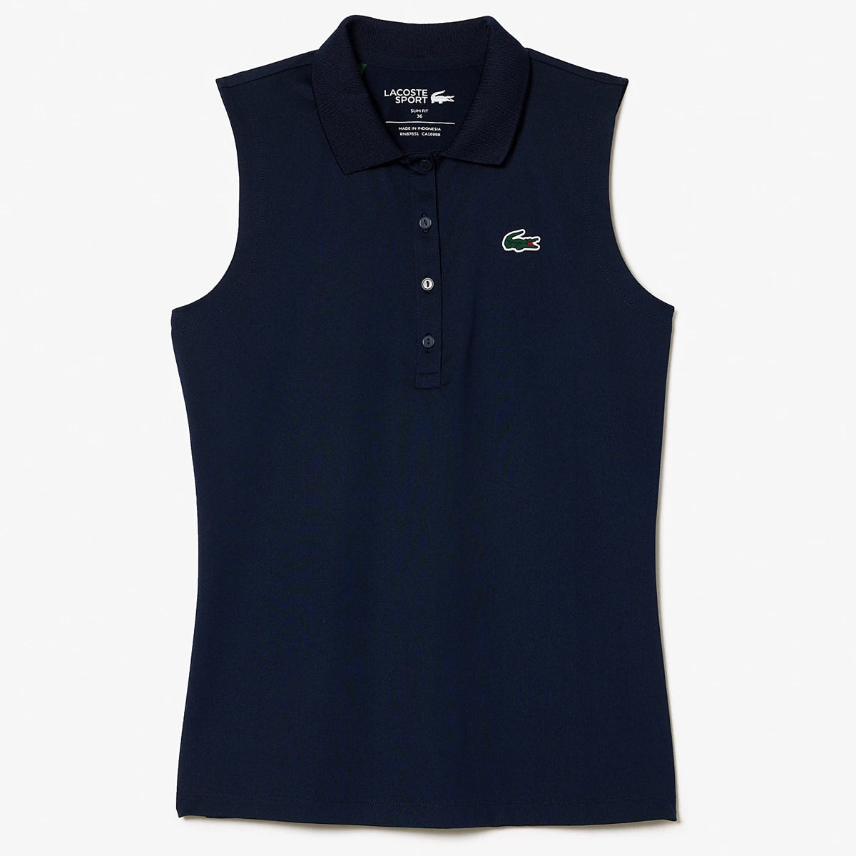 POLO LACOSTE DAMEN CORE PERFORMANCE ÄRMELLOS