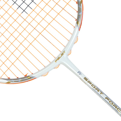 RAQUETTE DE BADMINTON FELET SPORT FORCE WHITE-GOLD (CORDEE)