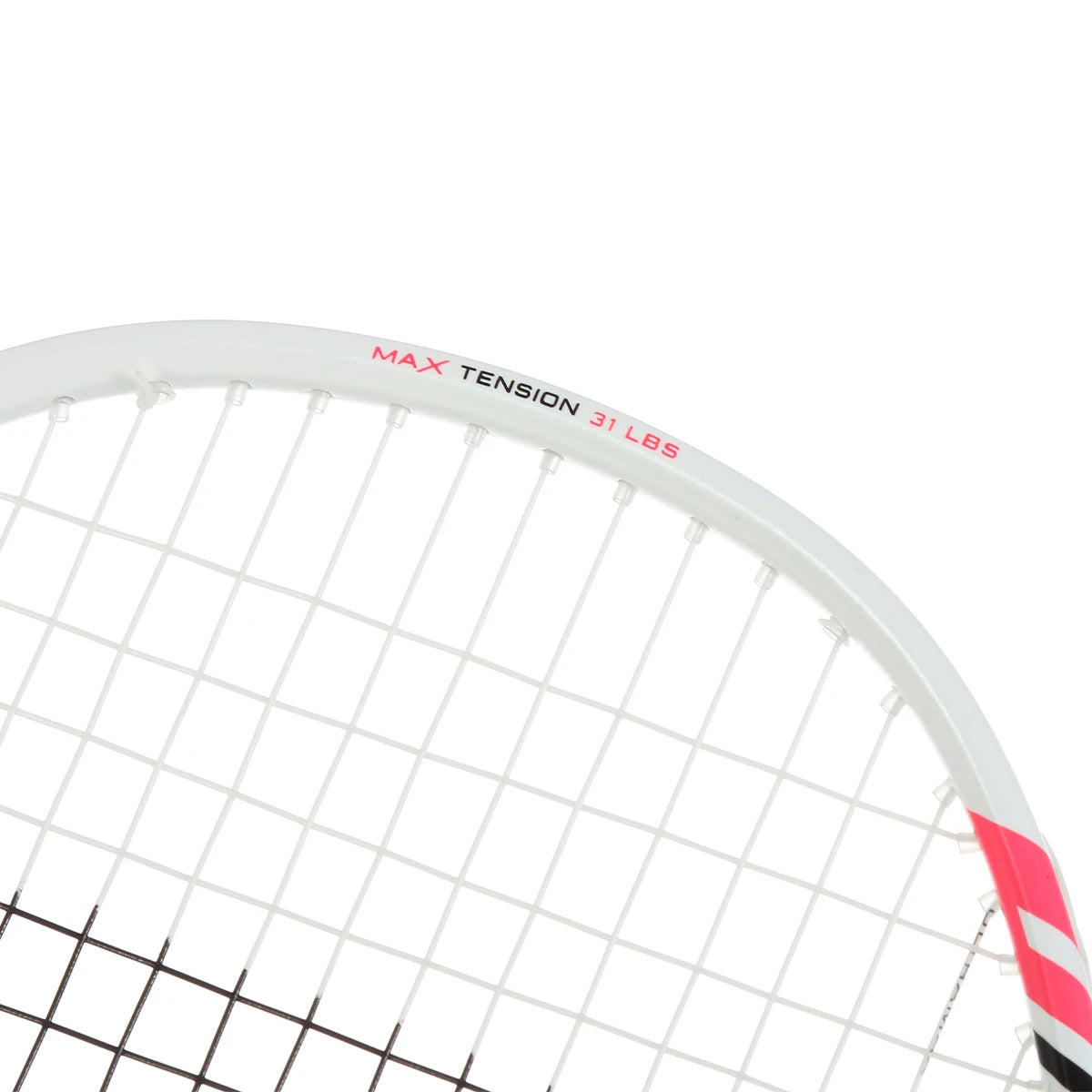 BADMINTONSCHLÄGER FELET KISONA 21 WEIß/PINK (BESAITET)
