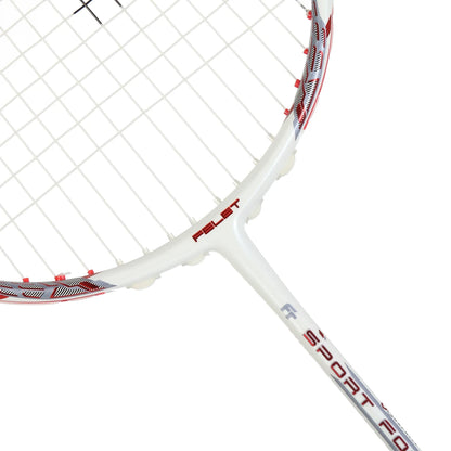 RAQUETTE DE BADMINTON FELET SPORT FORCE WHITE-RED (CORDEE)