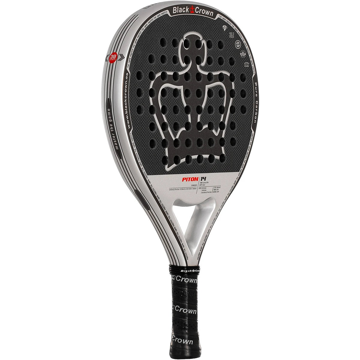 RAQUETTE DE PADEL BLACK CROWN PITON 14