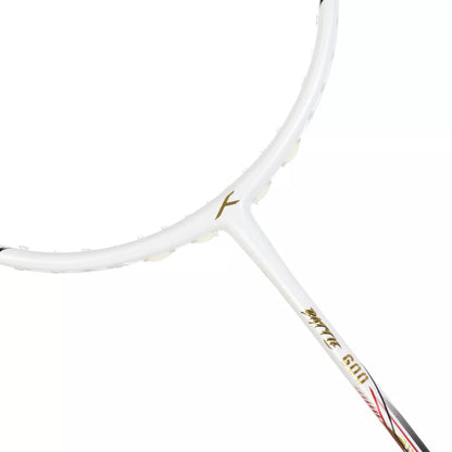 RAQUETTE DE BADMINTON HUNDRED BATTLE - 600 WHITE-GOLD
