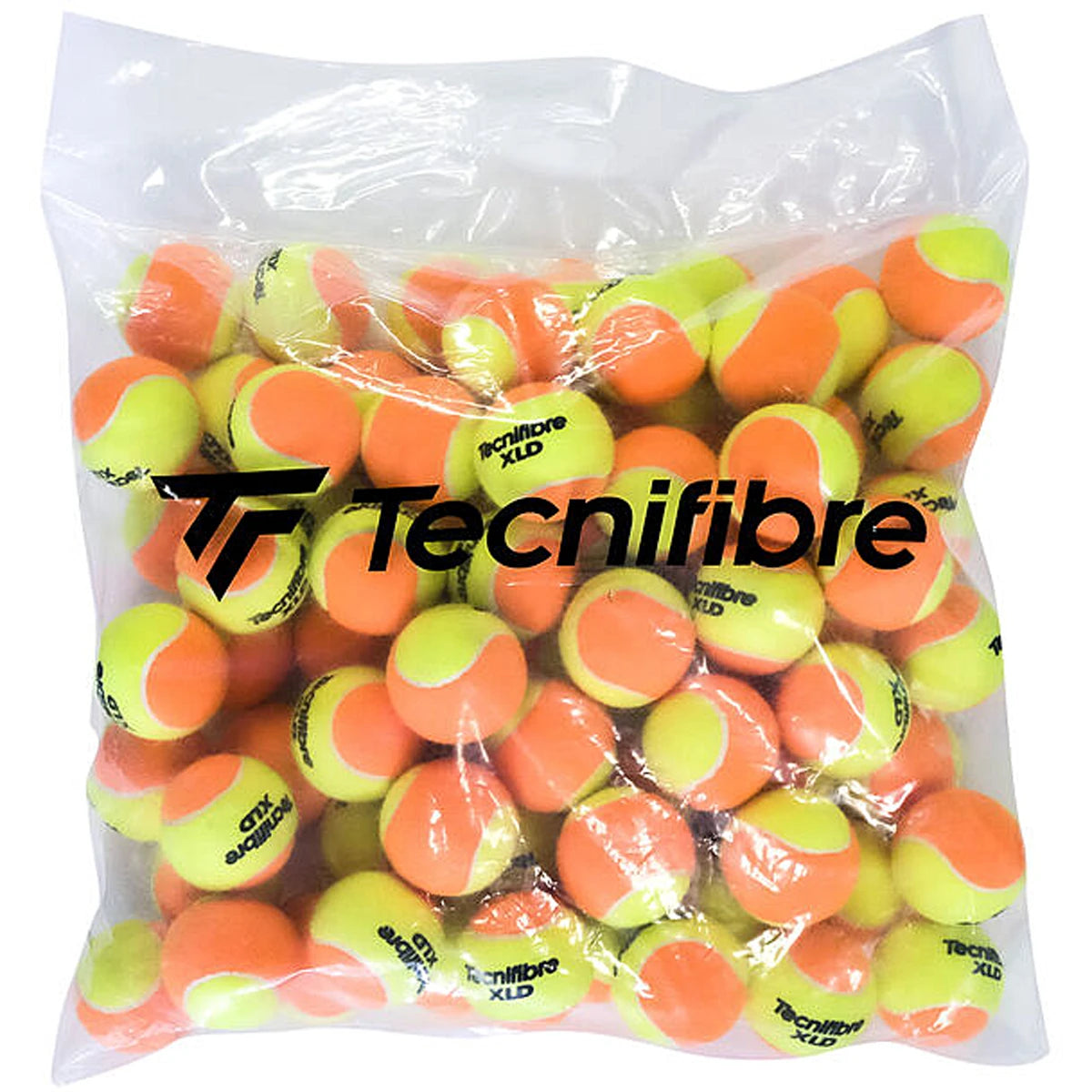 KARTON MIT 144 TECNIFIBRE XLD BICOLOR BÄLLEN