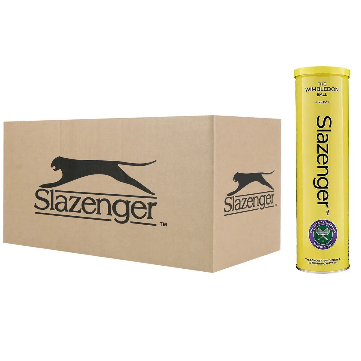 CARTON DE 18 TUBES DE 4 BALLES SLAZENGER