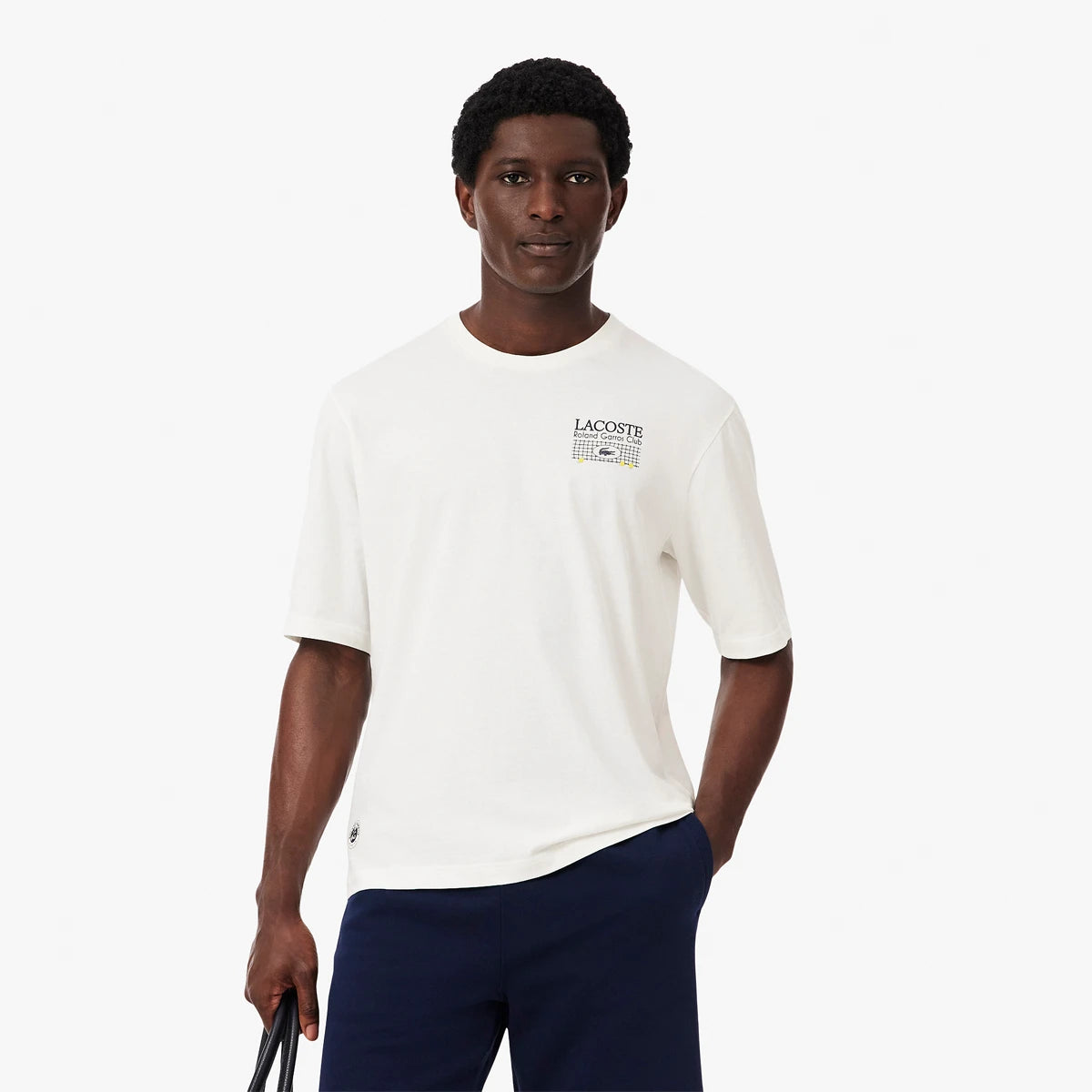 T-SHIRT LACOSTE ROLAND GARROS CLUB GRAPHIQUE