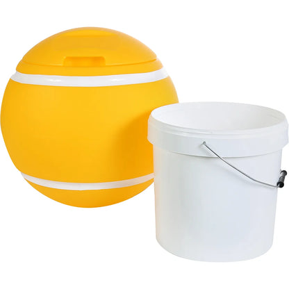 GELBER BALL MÜLLEIMER