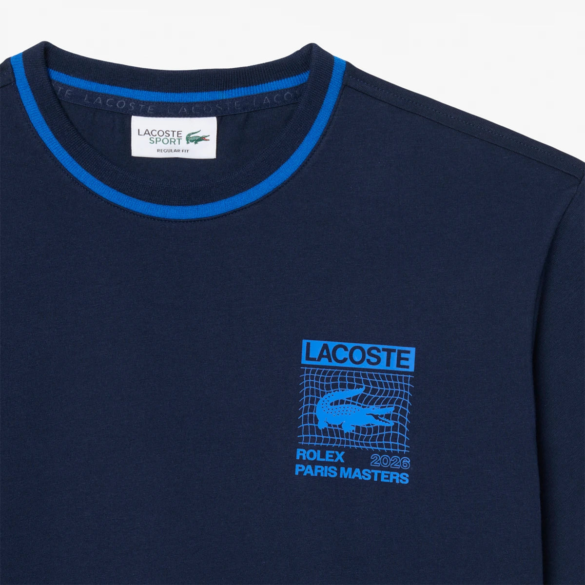 T-SHIRT LACOSTE ROLEX PARIS MASTERS GRAPHIC