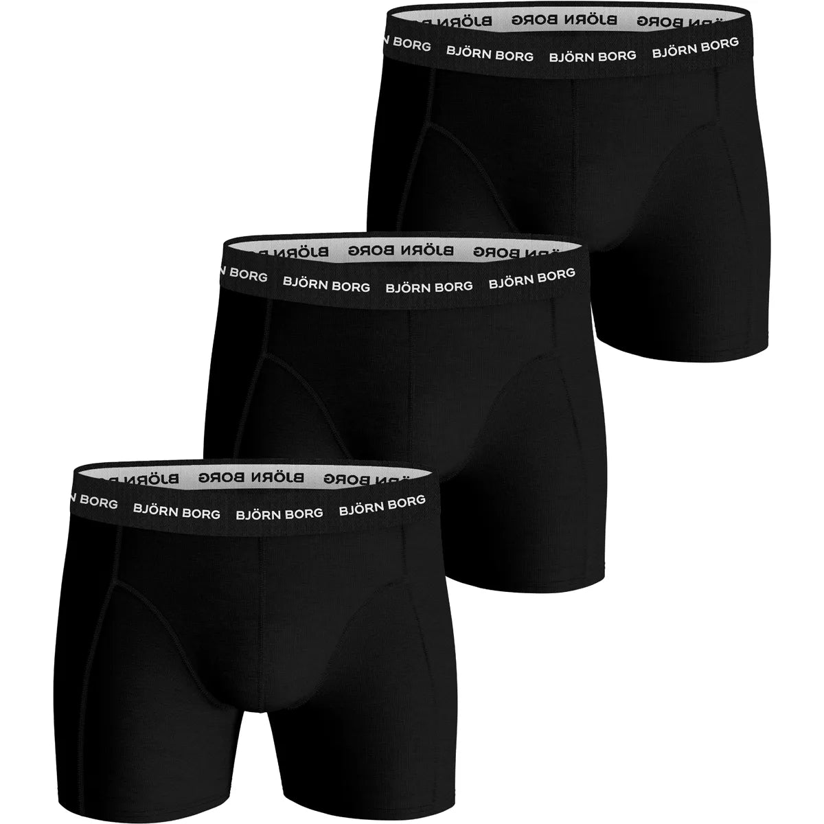 PACK OF 3 BJORN BORG SPORTS COTTON STRETCH BOXERS