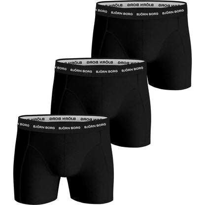 PACK OF 3 BJORN BORG SPORTS COTTON STRETCH BOXERS