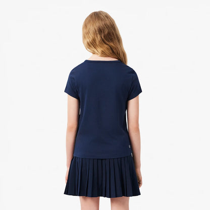 T-SHIRT LACOSTE JUNIOR FILLE CORE PERFOMANCE GRAPHIC