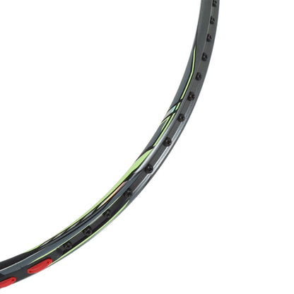 BADMINTONSCHLÄGER KAWASAKI SUPER LIGHT L6 SCHWARZ GRÜN (OHNE BESAITUNG)