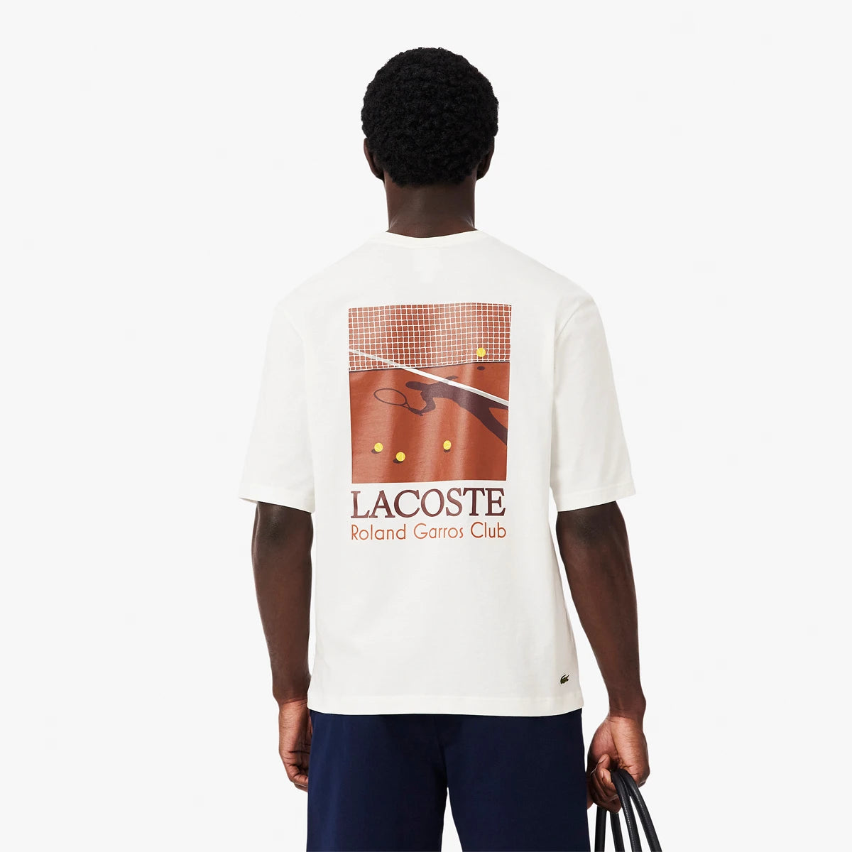 T-SHIRT LACOSTE ROLAND GARROS CLUB GRAPHIQUE
