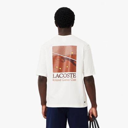 T-SHIRT LACOSTE ROLAND GARROS CLUB GRAPHIQUE