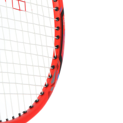 BADMINTONSCHLÄGER HUNDRED POWERTEK 2000 PRO ROT (BESAITET)