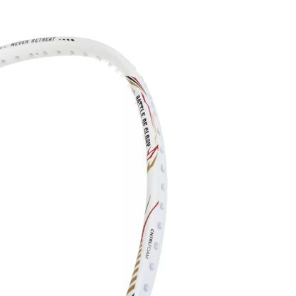 RAQUETTE DE BADMINTON HUNDRED BATTLE - 600 WHITE-GOLD