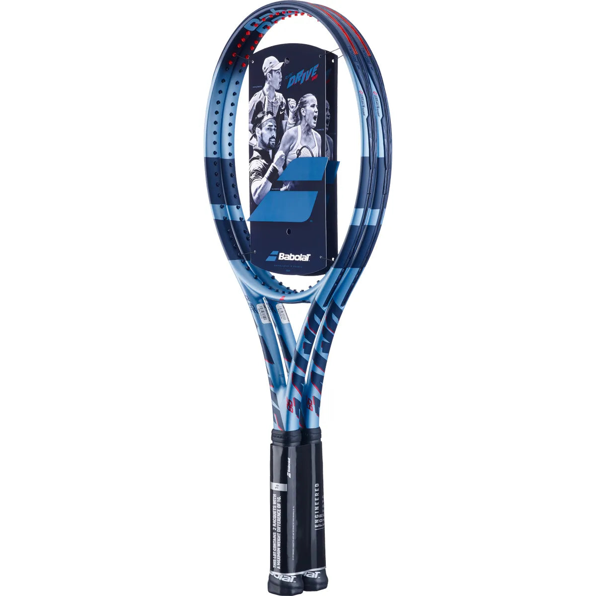 PACK OF 2 BABOLAT PURE DRIVE 98 RACKETS (305 GR)