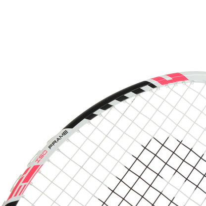 BADMINTONSCHLÄGER FELET KISONA 21 WEIß/PINK (BESAITET)