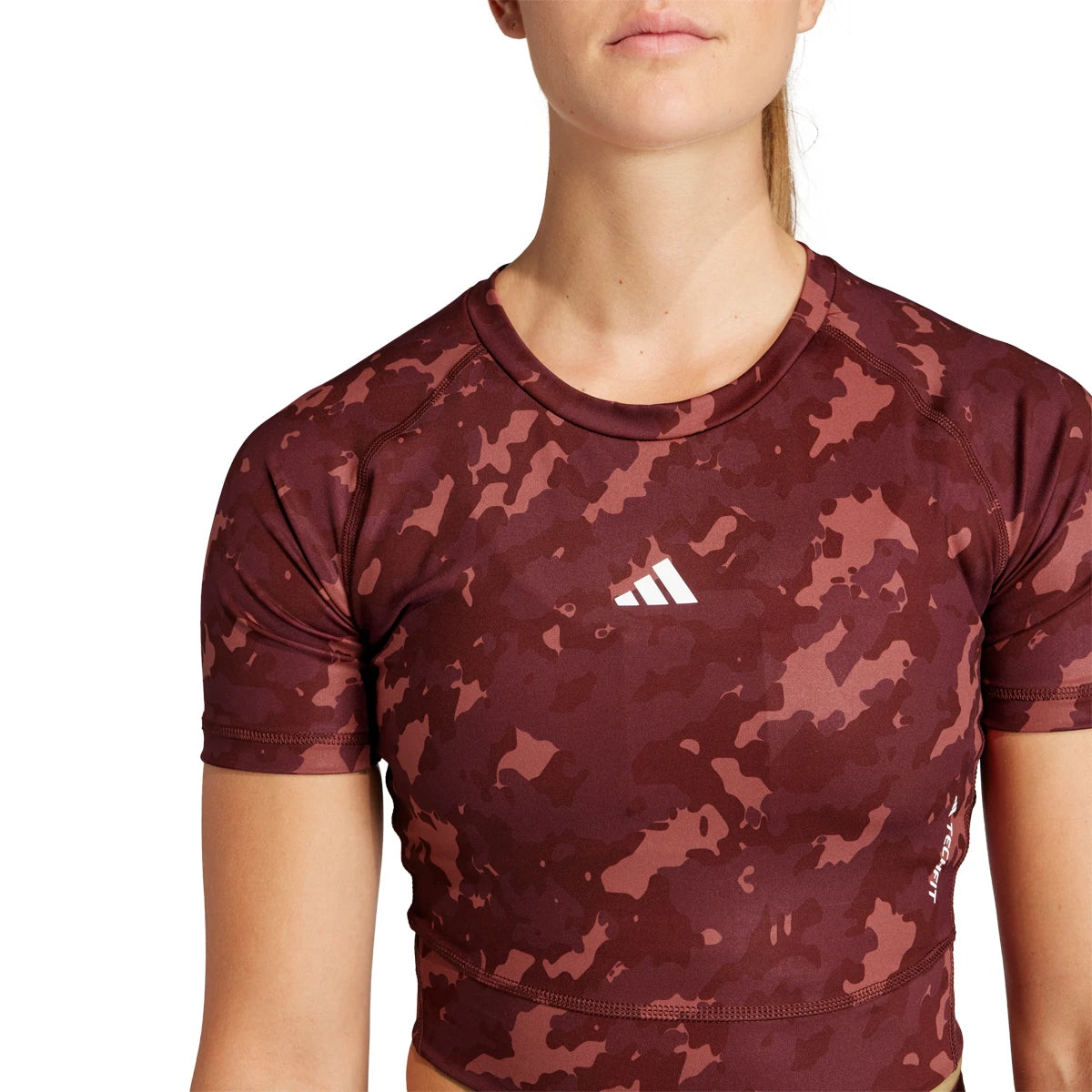 ADIDAS DAMEN T-SHIRT PRINT CROP
