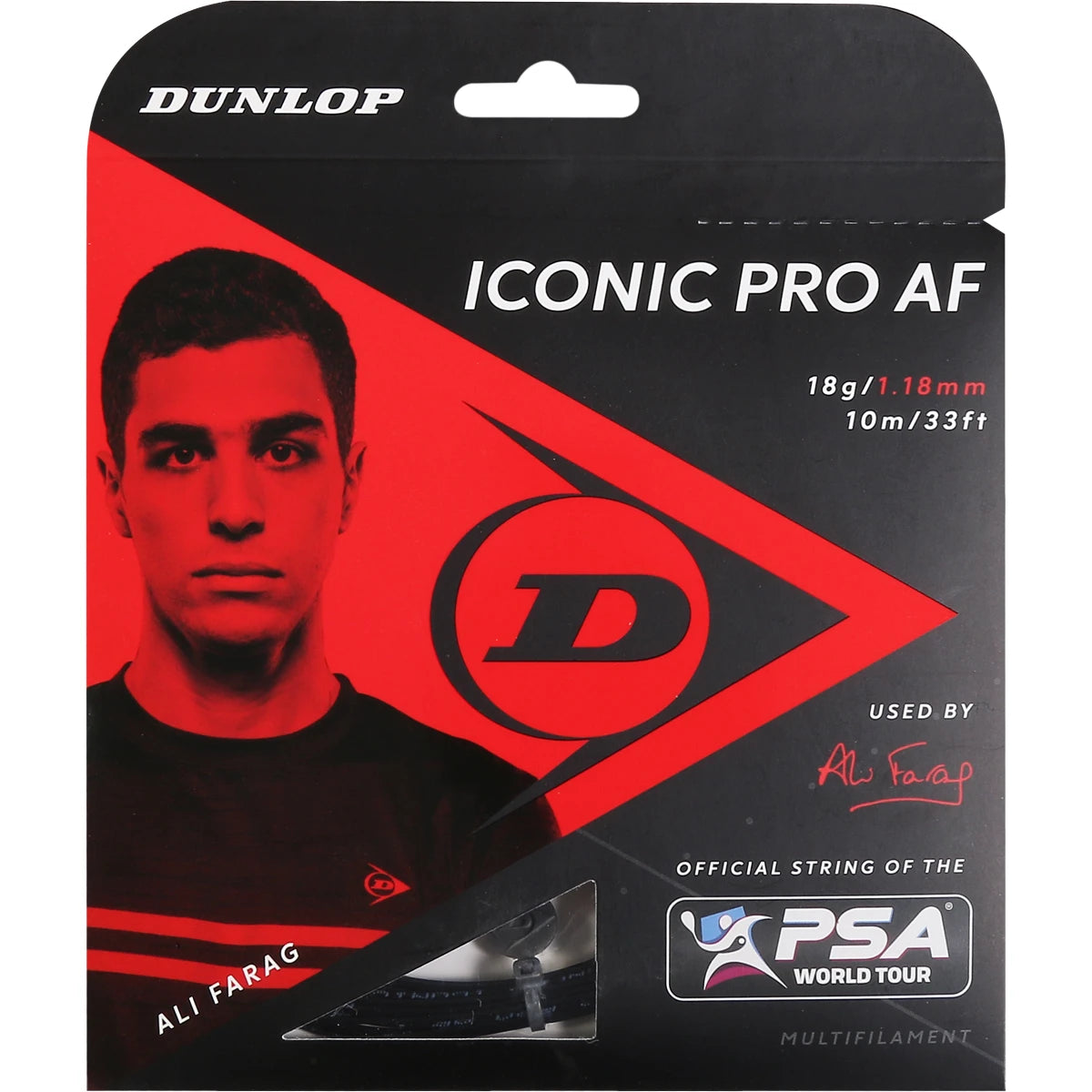 CORDAGE SQUASH DUNLOP ICONIC PRO AF (10 METRES)