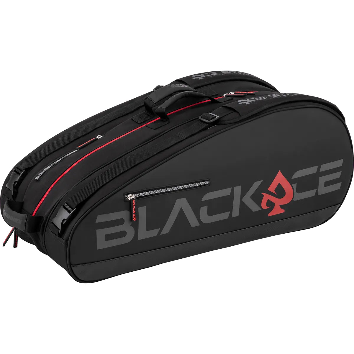 SAC PRO KENNEX ACE STATION 12 PACK BAG BLACK/RED