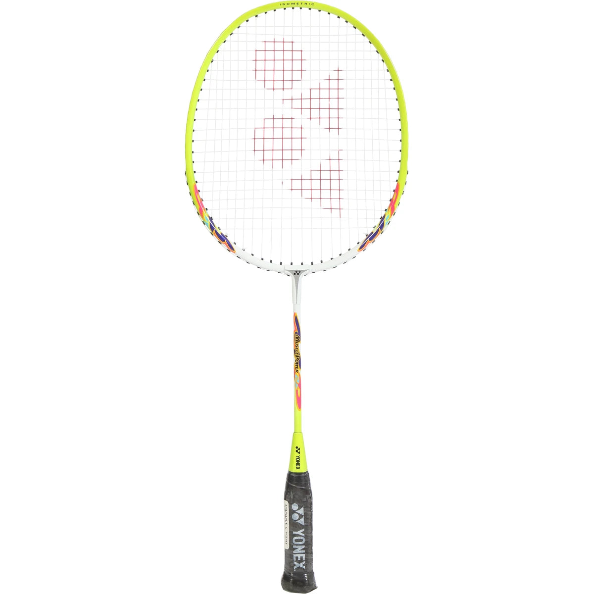 YONEX MP2 WHITE/LIME JUNIOR BADMINTON RACKET (STRUNG)