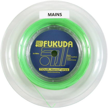 BOBINE BADMINTON FUKUDA TOUR NANOFORCE HYBRID (0.69-0.63 2X100 METRES)