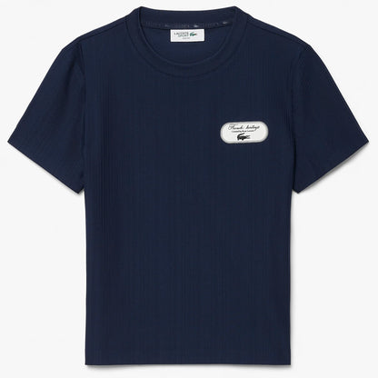 DAMEN T-SHIRT LACOSTE HERITAGE