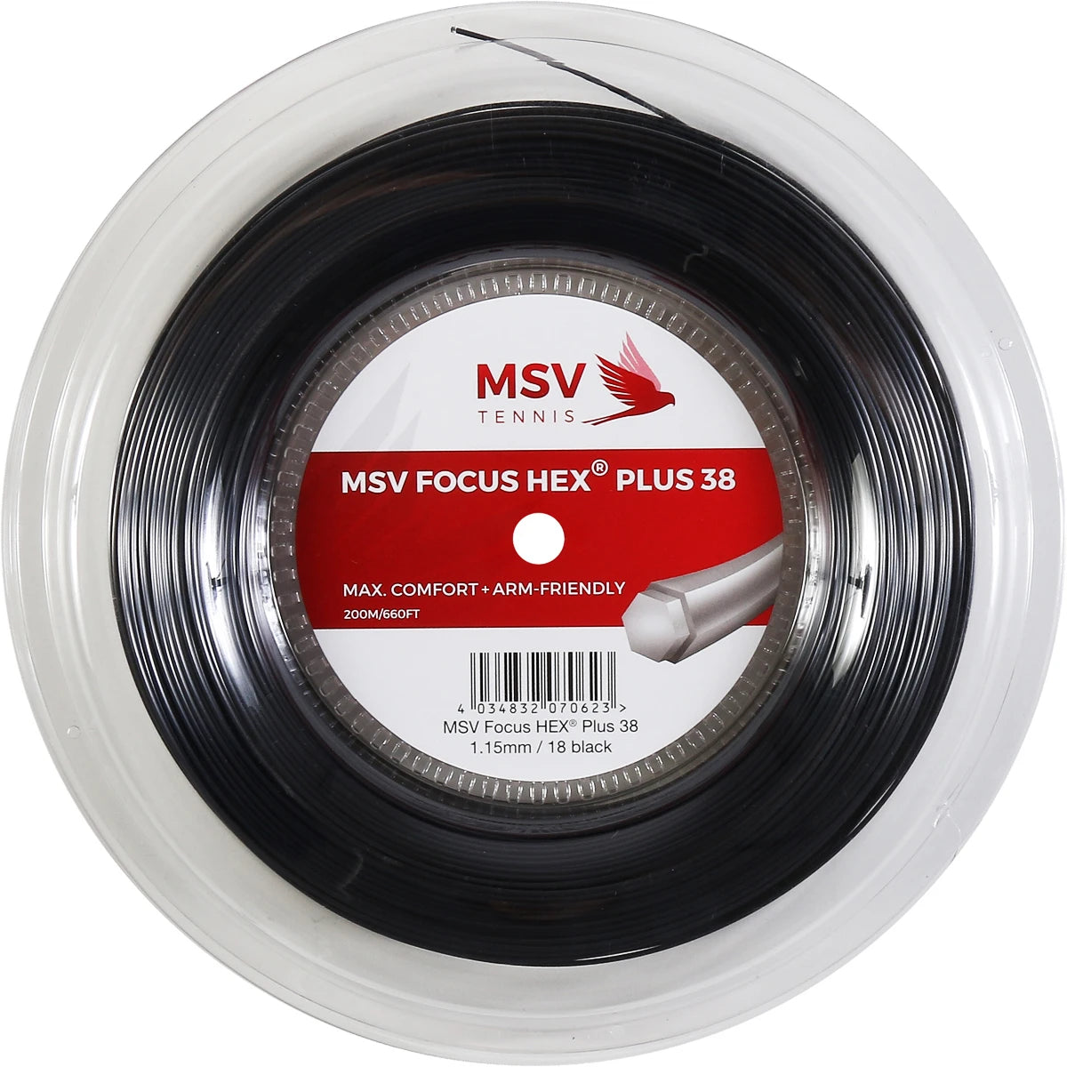 BOBINE MSV FOCUS HEX PLUS 38 (200 METRES)
