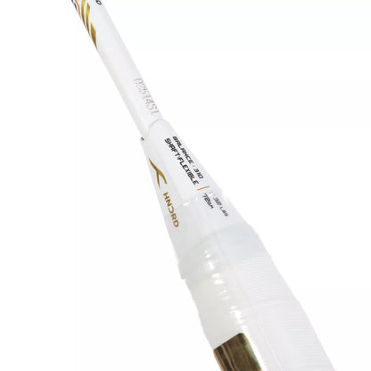 HUNDRED NUCLEAR 72 BLACK-WHITE-GOLD BADMINTON RACKET