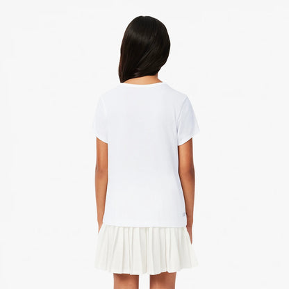 T-SHIRT LACOSTE JUNIOR FILLE CORE PERFOMANCE GRAPHIC