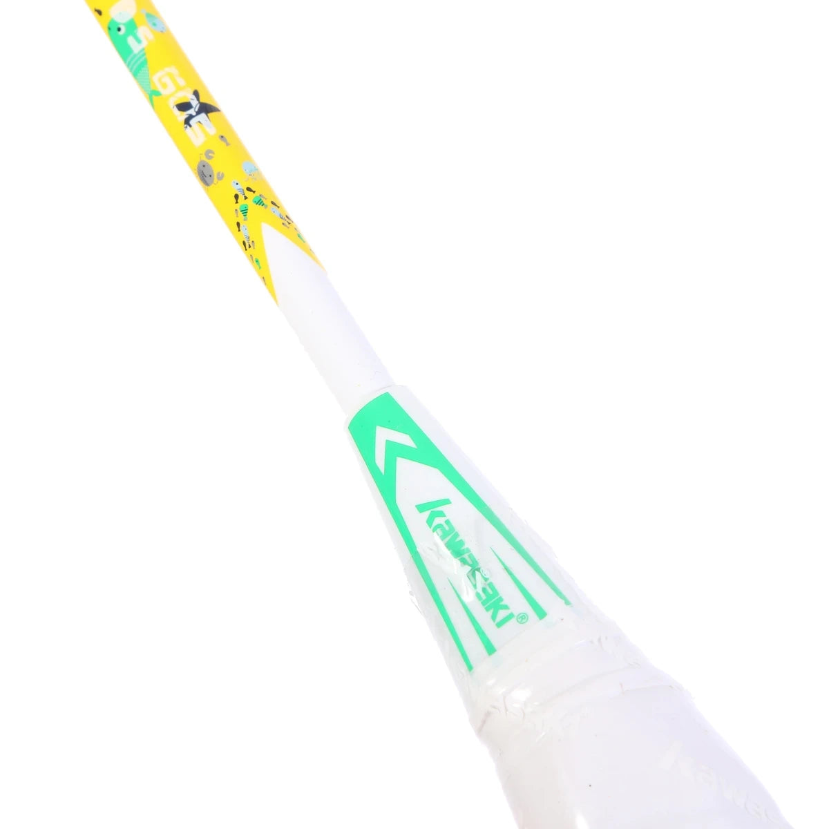 SET MIT 2 BADMINTONSCHLÄGERN KAWASAKI HAPPY KIDS 605 JR