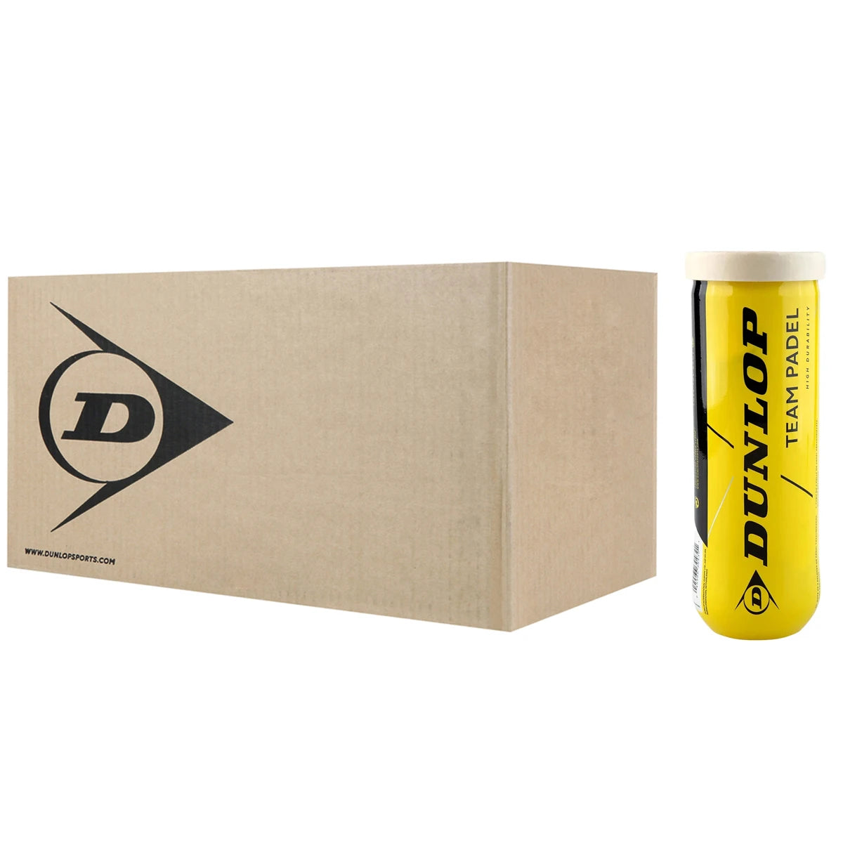 BOX OF 24 TUBES OF 3 DUNLOP TEAM PADEL BALLS