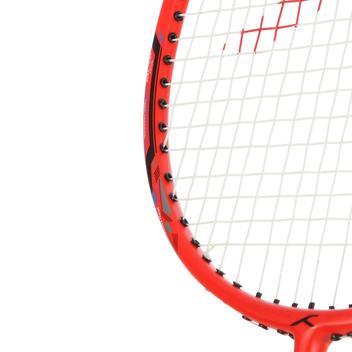 BADMINTONSCHLÄGER HUNDRED POWERTEK 2000 PRO ROT (BESAITET)