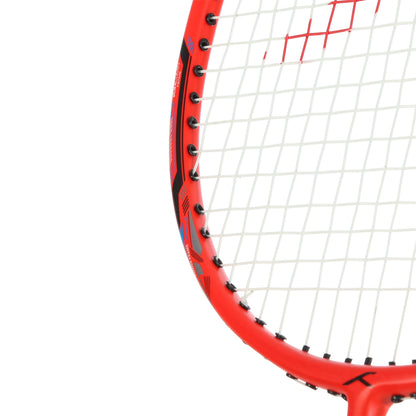BADMINTONSCHLÄGER HUNDRED POWERTEK 2000 PRO ROT (BESAITET)