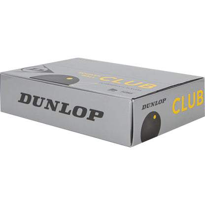 SQUASHBÄLLE DUNLOP CLUB (EINZELNER GELBER PUNKT x12)