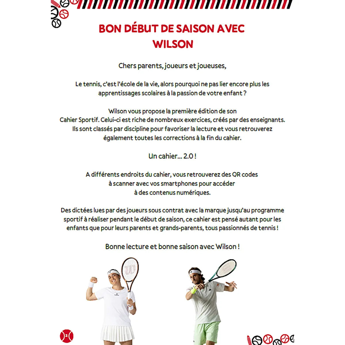 LE CAHIER SPORTIF WILSON CE1-CE2 (FRANCAIS UNIQUEMENT)