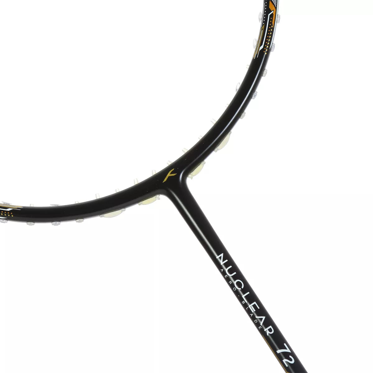 HUNDRED NUCLEAR 72 BLACK-WHITE-GOLD BADMINTON RACKET