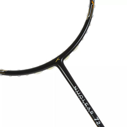 HUNDRED NUCLEAR 72 BLACK-WHITE-GOLD BADMINTON RACKET