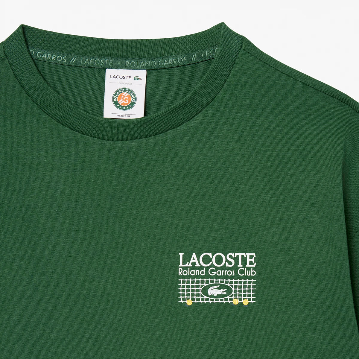 T-SHIRT LACOSTE FEMME ROLAND GARROS GRAPHIQUE