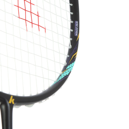BADMINTONSCHLÄGER KAWASAKI PASSION P38 BLACK (BESAITET)