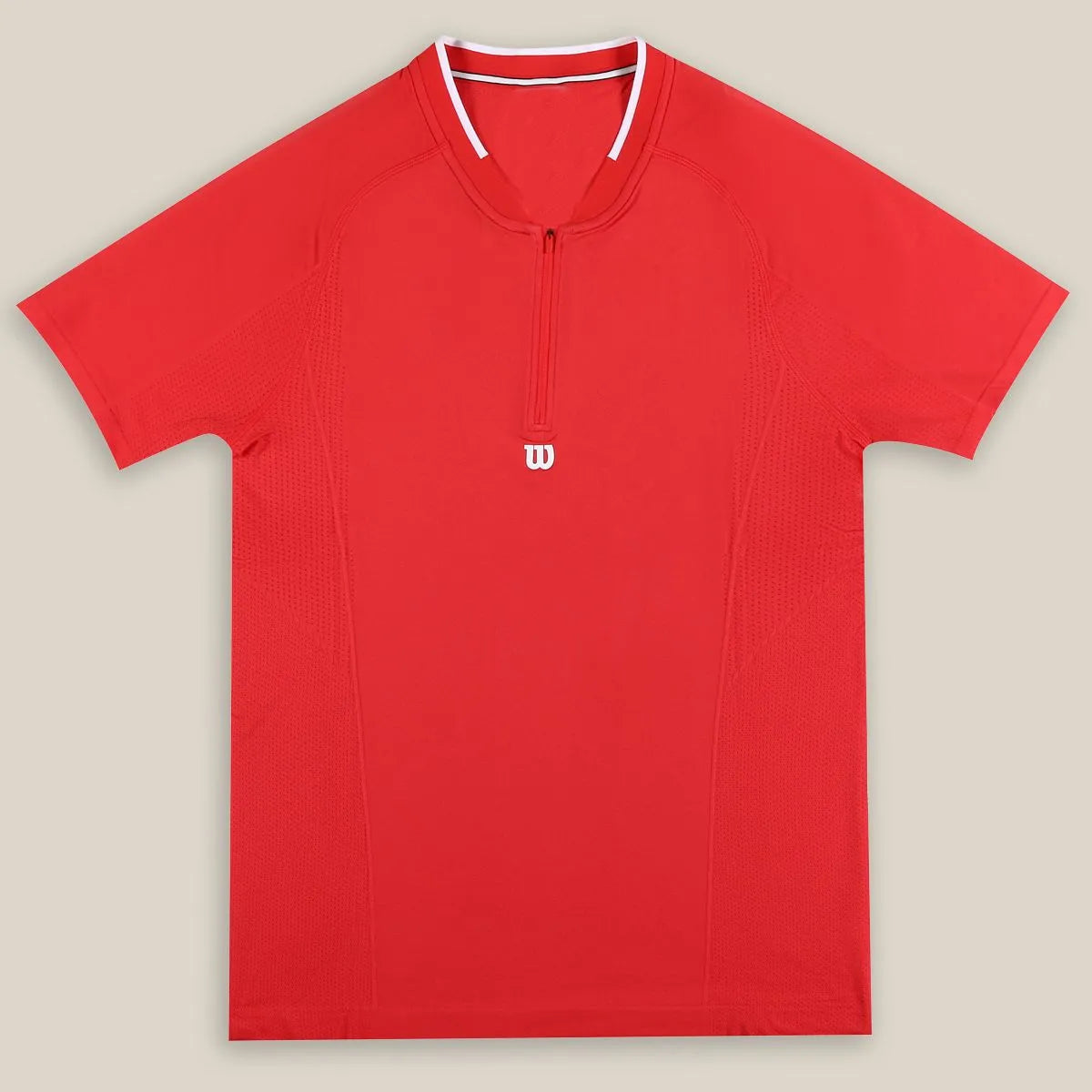 T-SHIRT WILSON SERIES SEAMLESS ZIP HENLEY 2.0