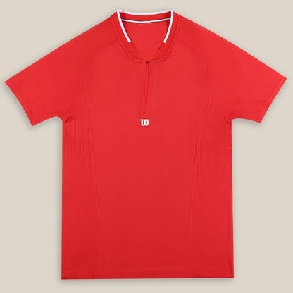 T-SHIRT WILSON SERIES SEAMLESS ZIP HENLEY 2.0