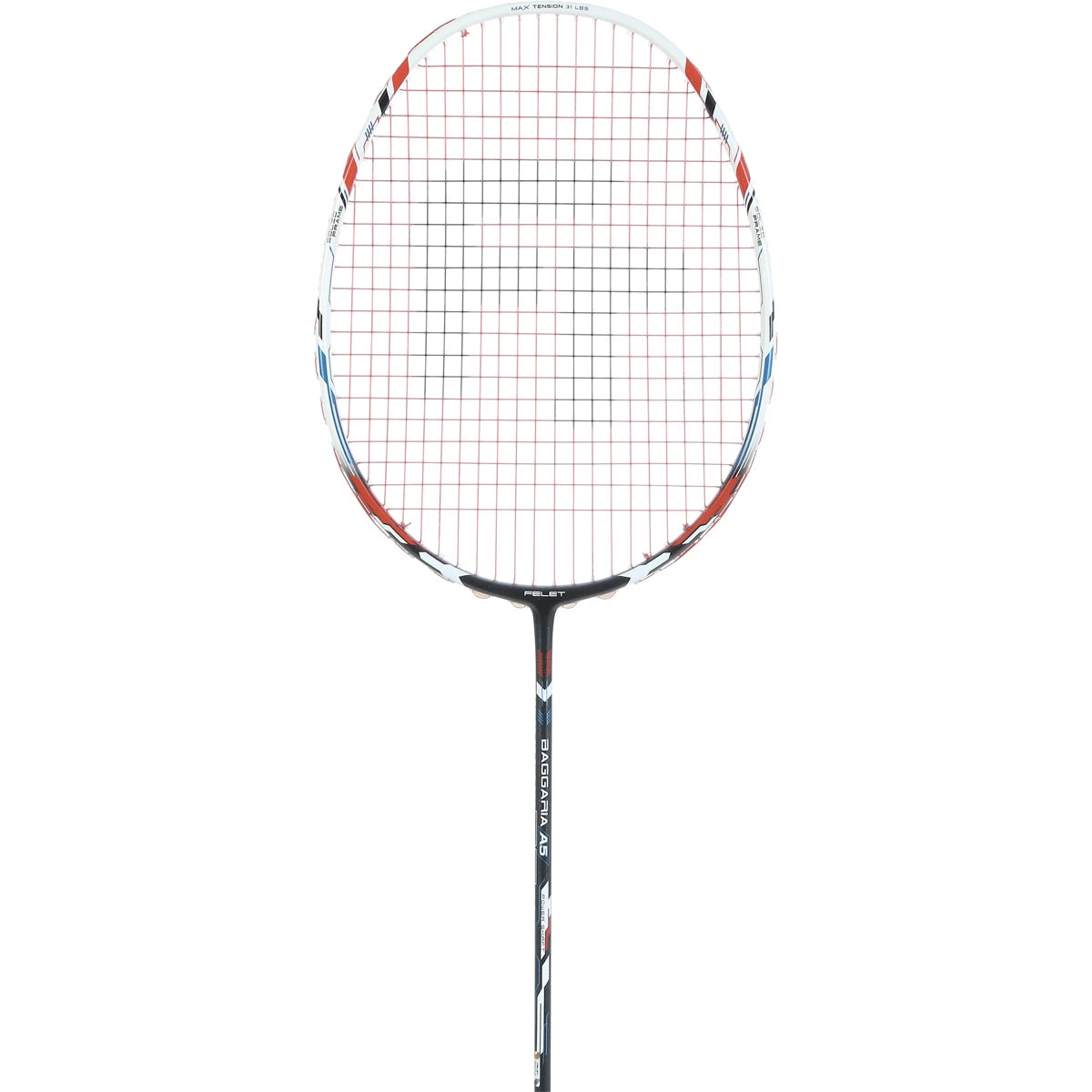 RAQUETTE DE BADMINTON FELET BAGGARIA A5 BLACK (CORDEE)