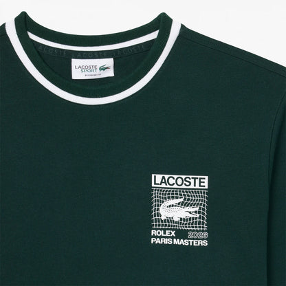 T-SHIRT LACOSTE ROLEX PARIS MASTERS GRAPHIC