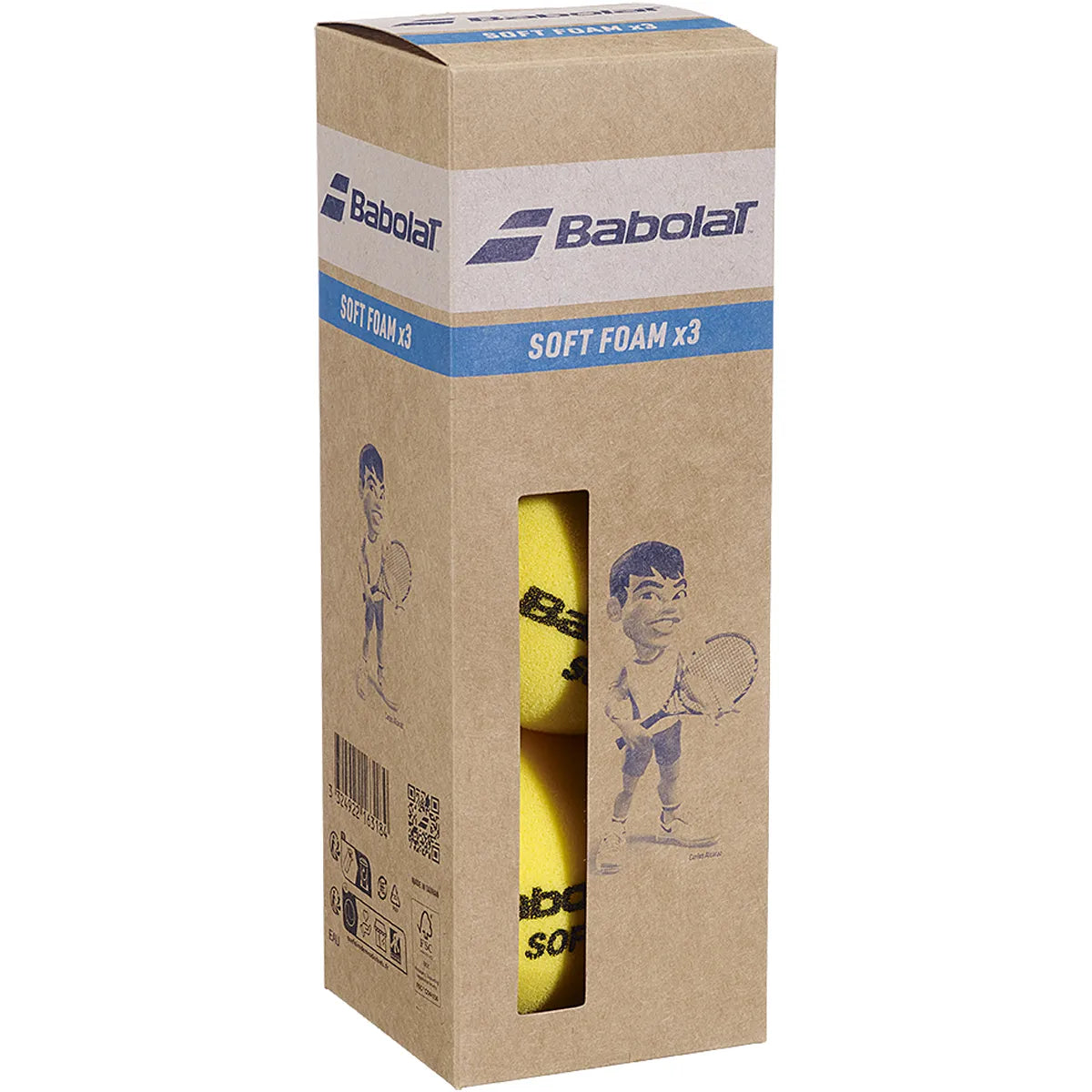 SACHET 3 BALLES BABOLAT SOFT FOAM