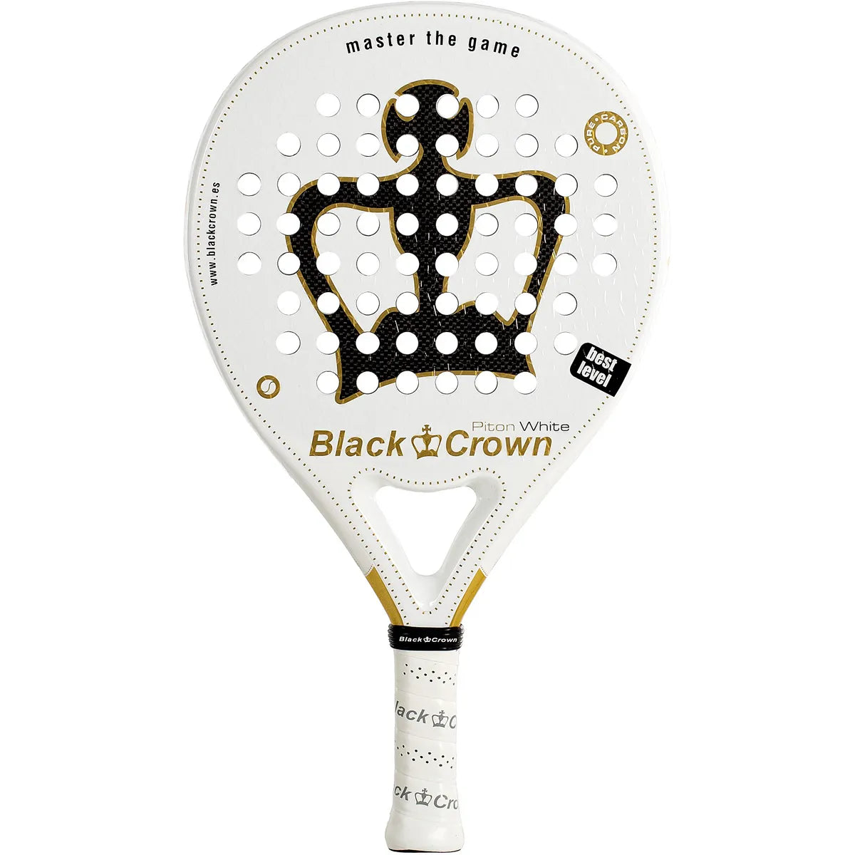 BLACK CROWN PITON WHITE PADEL RACKET