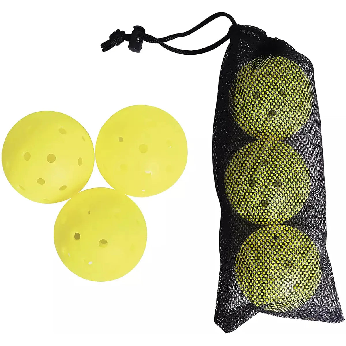 LOT OF 3 OUTDOOR PICKLEBALL BALLS