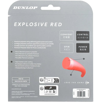 Cordage Dunlop Explosive Red (12 Metres)
